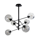 Ripley 6lt Glass Ball Satellite Rod Pendant Light