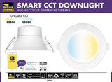 Brilliant Smart Trilogy 9w 90mm LED Wifi Downlight White - CCT White