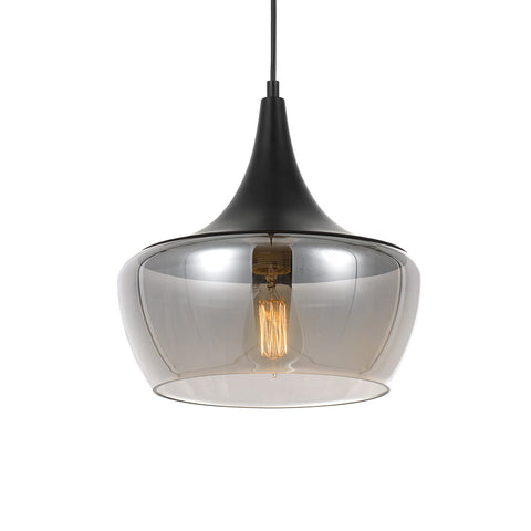 Landy 30 1lt Glass Metal Cord Pendant Light