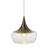 Landy 30 1lt Glass Metal Cord Pendant Light