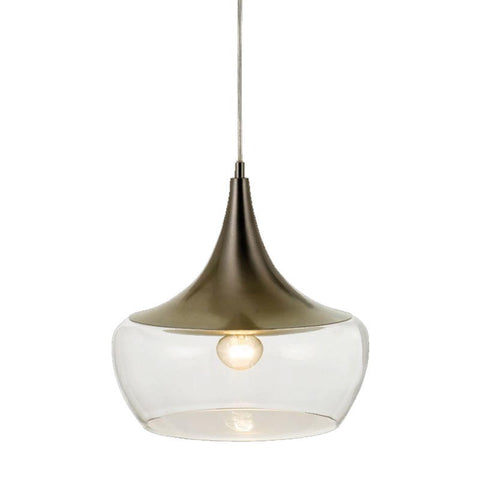 Landy 30 1lt Glass Metal Cord Pendant Light