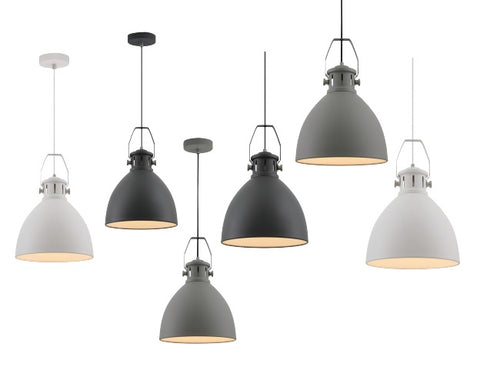 Fabrica 1lt Metal Dome Industrial Pendant Light