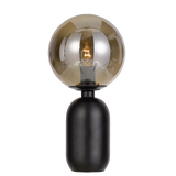 Kade Metal Table Lamp with Round Ball Glass Shade
