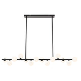 Moran 14 Light G9 150cm Bar Rod Pendant Light with Glass Spheres