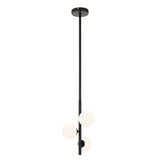 Moran 3 Light G9 Rod Pendant Light with Glass Spheres