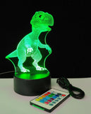 3D LED Lamp Night Light Owl/Butterfly/Soccer Ball/Dinosaur/Bear
