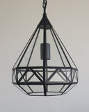 Toongabbie P2007 1lt Diamond Glass Pendant Light