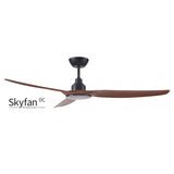 Ventair Skyfan DC 3 Blade ABS Remote Control Ceiling Fan with LED Light Black/Teak