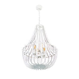 Willow Beaded Chandelier Basket Pendant Light