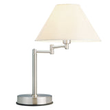 Zoe Swing Arm Touch Lamp with Fabric Shade